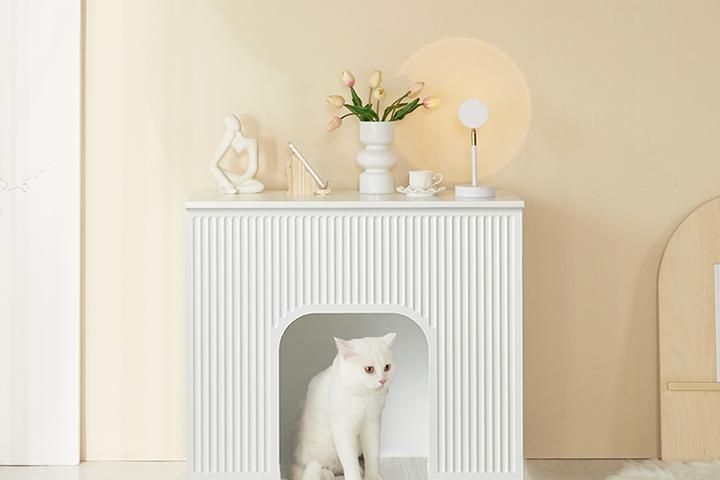 반려묘하우스 고양이숨숨집 벽난로콘솔