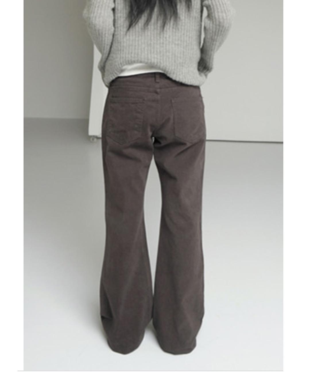 에프터먼데이 warm boots-cut cotton pants (3c)