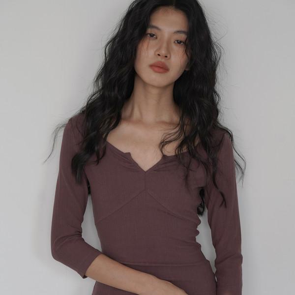 Heart V-neck T-shirt