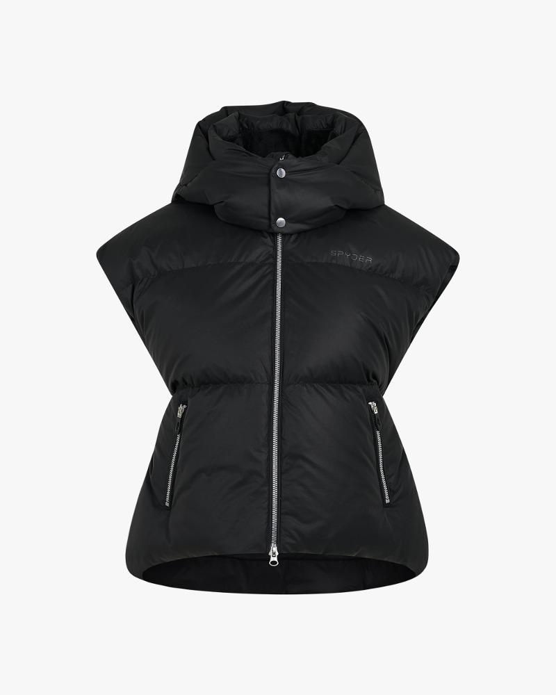 우먼스 후드 다운 베스트 - 스파이더코리아