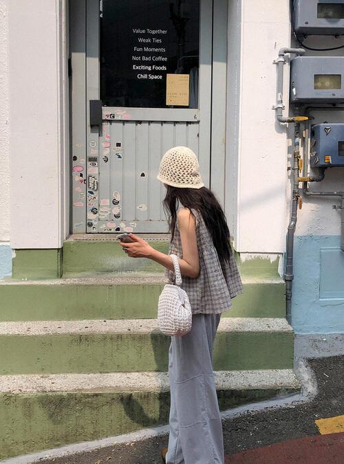 스프링콤마 [단독][국내제작] 아멜리 체크나시블라우스
