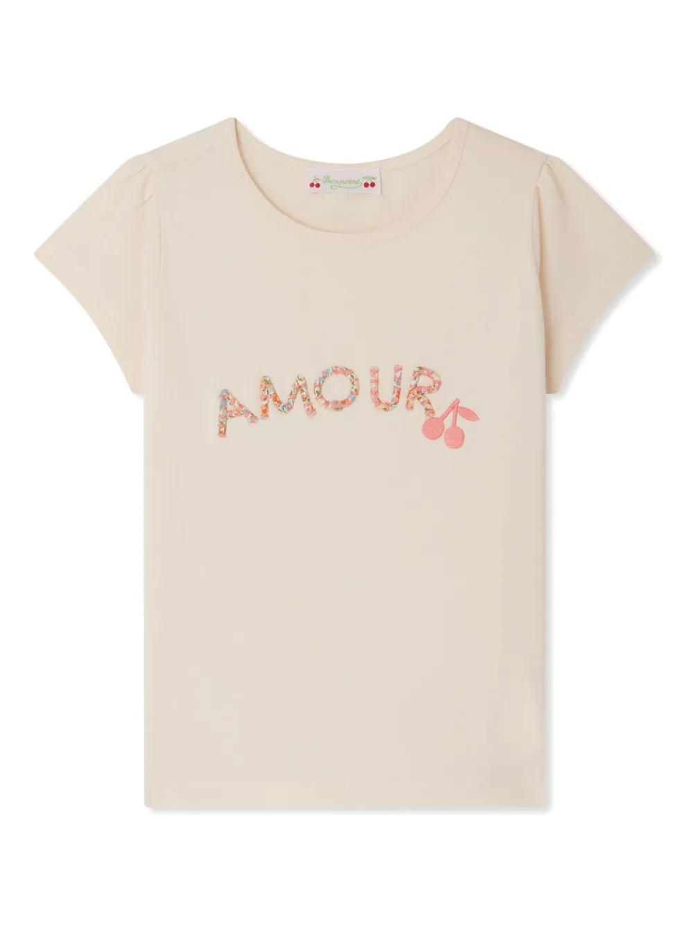 Bonpoint 카프리시아 티셔츠 | 핑크 | FARFETCH KR