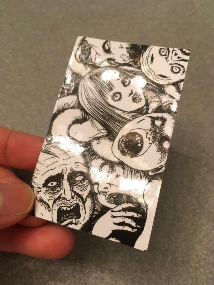 빈티지 이토준지 소용돌이 스티커 5