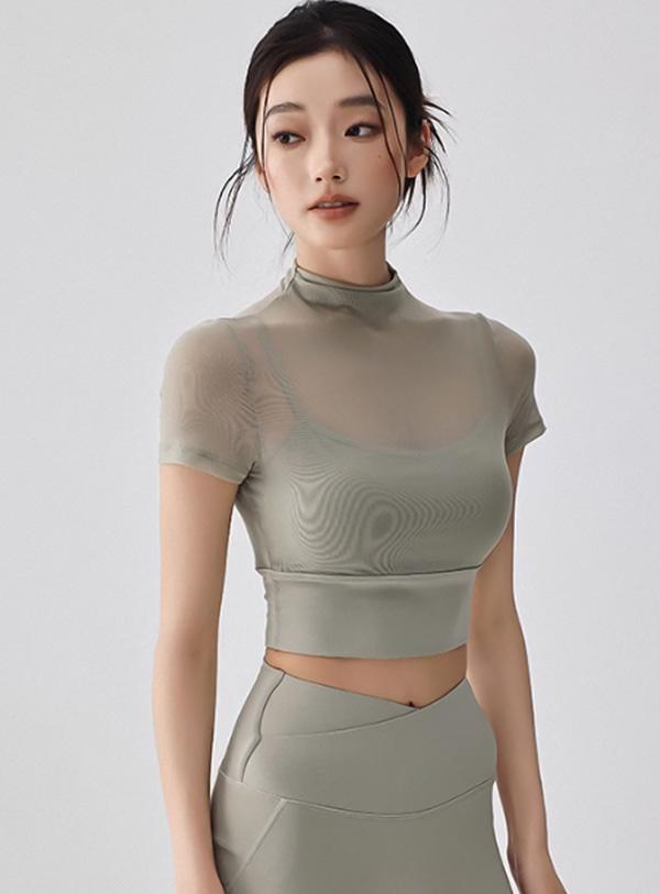 스텔라 매쉬 숏슬리브 탑 (3colors)