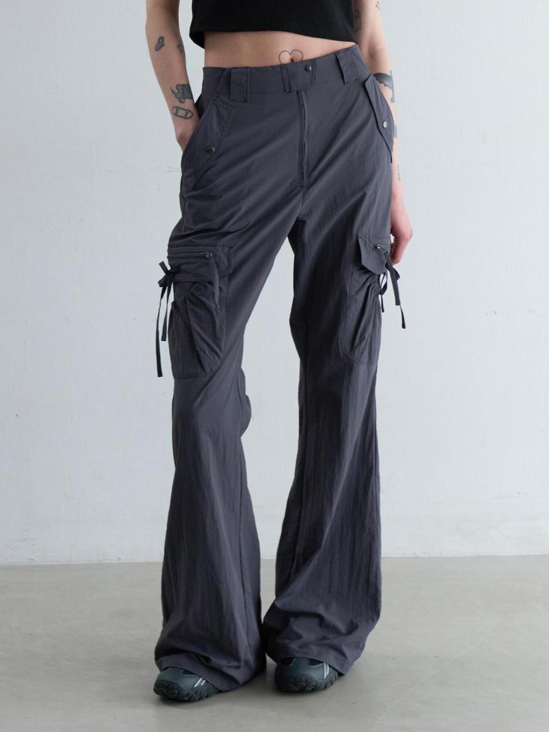 STRAP CARGO PANTS [CHARCOAL]