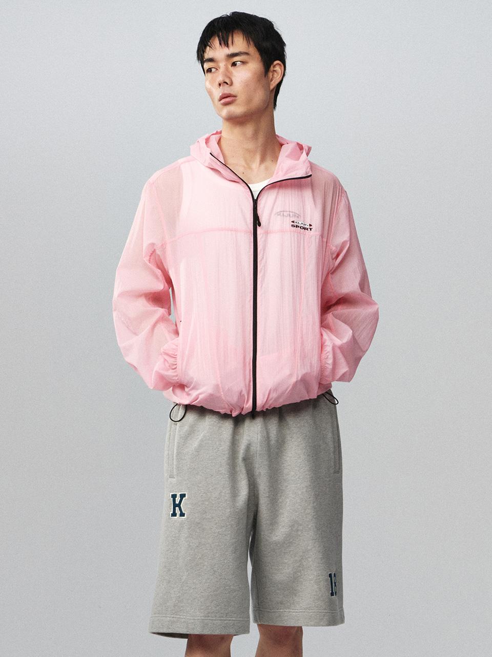 Sheer Windbreaker Pink
