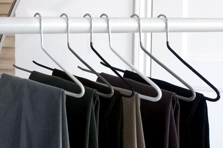 PVC 논슬립 철제 바지걸이 30개 3colors