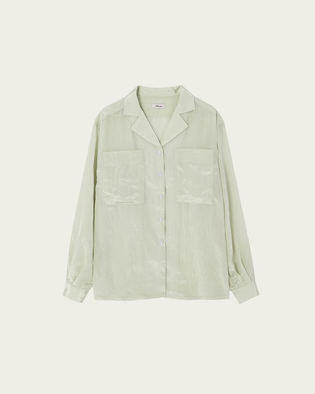 Maze Pocket Blouse - Olive