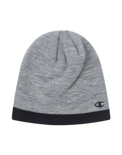 [EU] Champion 로고 Reversible 비니 (GREY) CKHE2F406G2