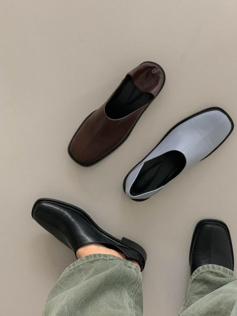 민샵 리버린 스퀘어 2 WAY (로퍼 뮬)