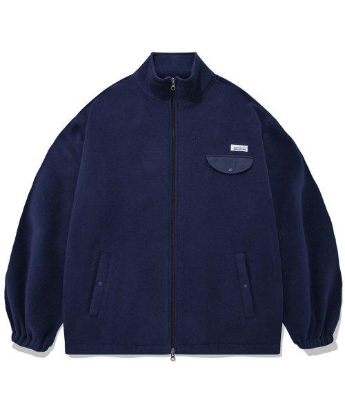 FLEECE ZIP-UP JACKET [NAVY]