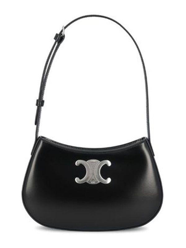 셀린느 CELINE 트리오페 샤이니 카프스킨 미디움 틸리 백 블랙 컬러 은장  115703BF4 38SI