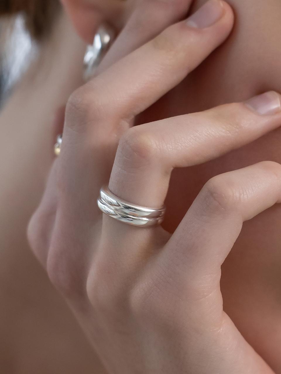 타티아나 더블 밴드 반지 CR1886