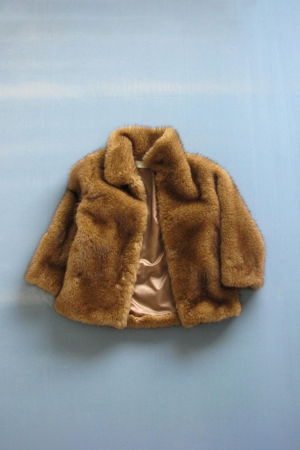 Cocoon fur jacket