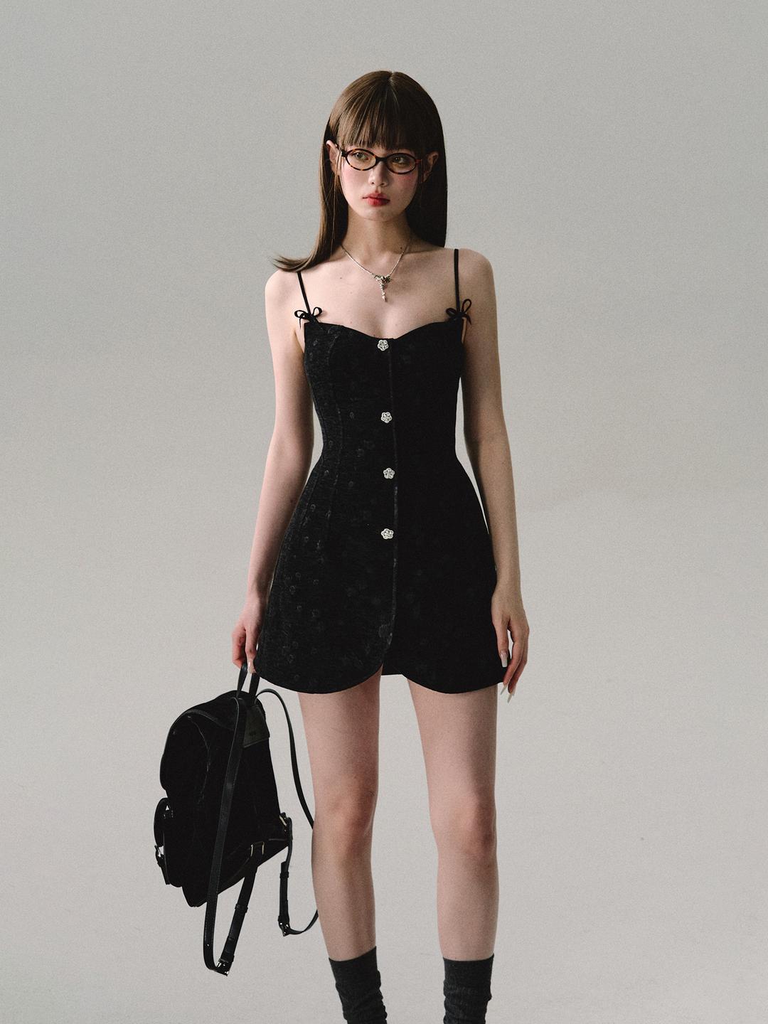 [OAK MOO] "Love Absinthe\" - Black Jacquard Set (Dress)