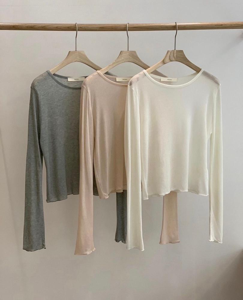 vegetable 베지터블 캐시 골지 티셔츠  3color