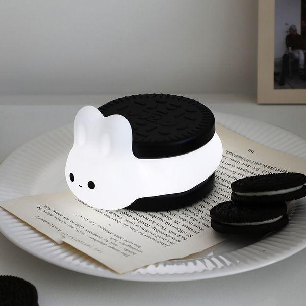 쿠키 토끼 터치 미니 무드등