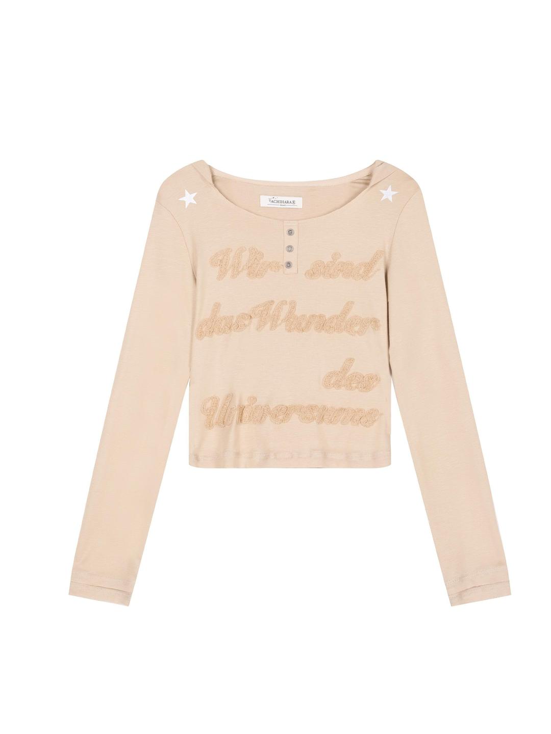 Lightweight Spring Pullover Hoodie with 3D Embroidery Long Sleeve T-Shirt