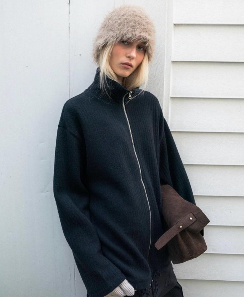 [루트] 웨어러블 24fw 로어 골지 후리스 집업 (3color)