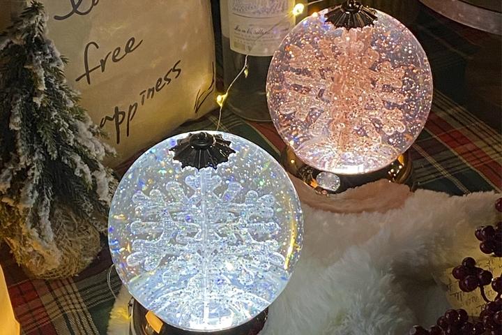 캔셜린 무드등 오르골 2종 워터볼 크리스마스 스노우볼 선물 눈꽃 수정