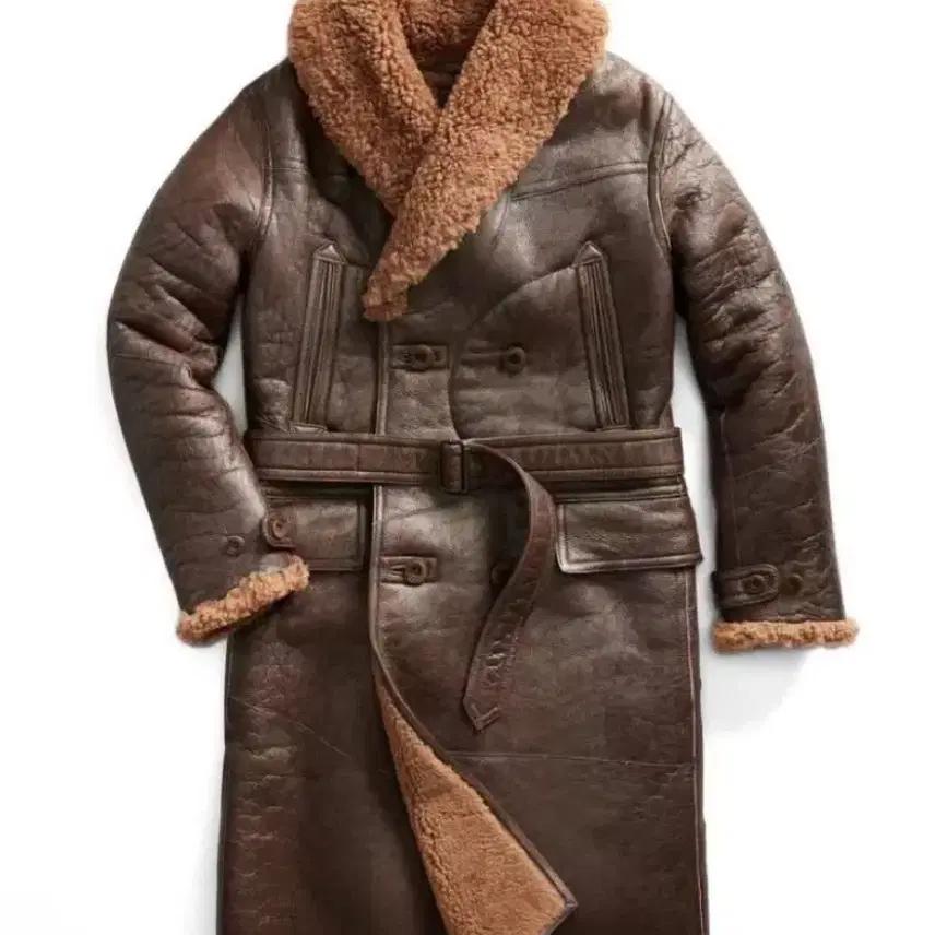 더블알엘 레더 시어링 코트. 더블알엘 시어링 코트