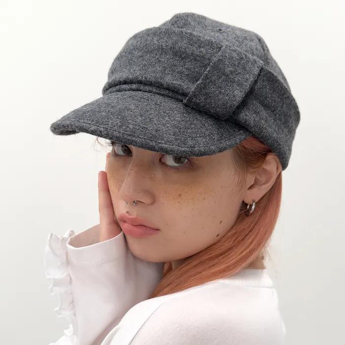 [3차] Wool Belted Cap [Charcoal]