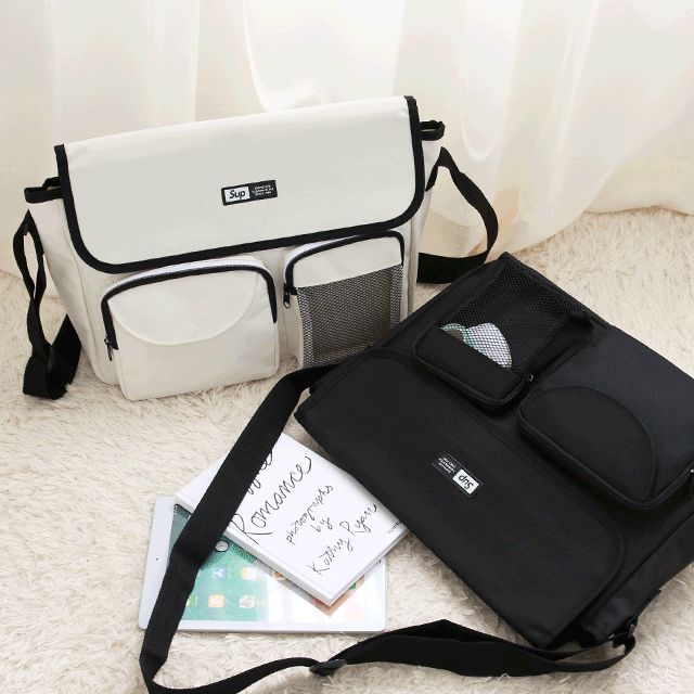 국산 에코 크로스백 메신저백 학생 학원 여행 가방