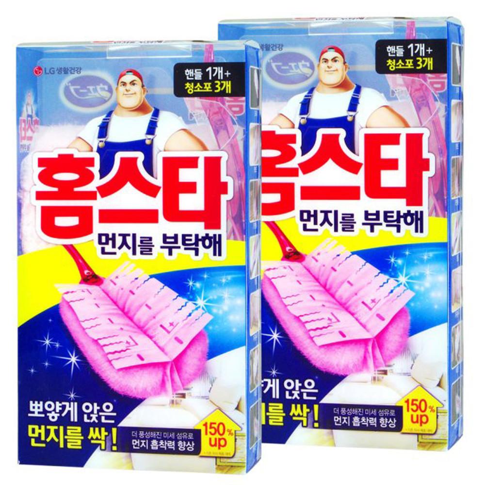 홈스타 먼지를부탁해 핸들2+리필청소포6개/리필 20개