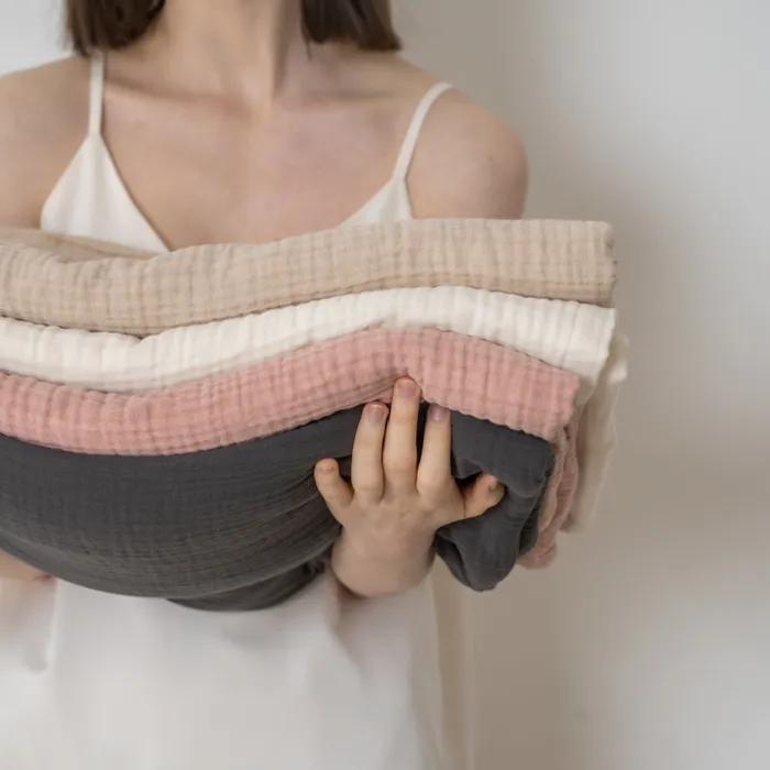 내추럴 코튼 거즈 면 블랭킷 담요 (4colors)