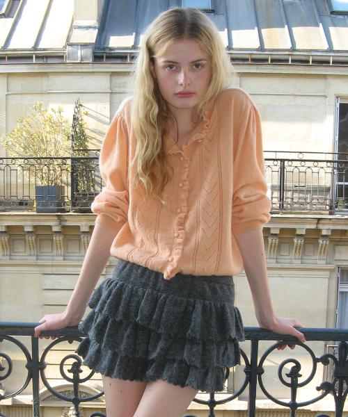 SN Ruffle Knit Pants (Charcoal)