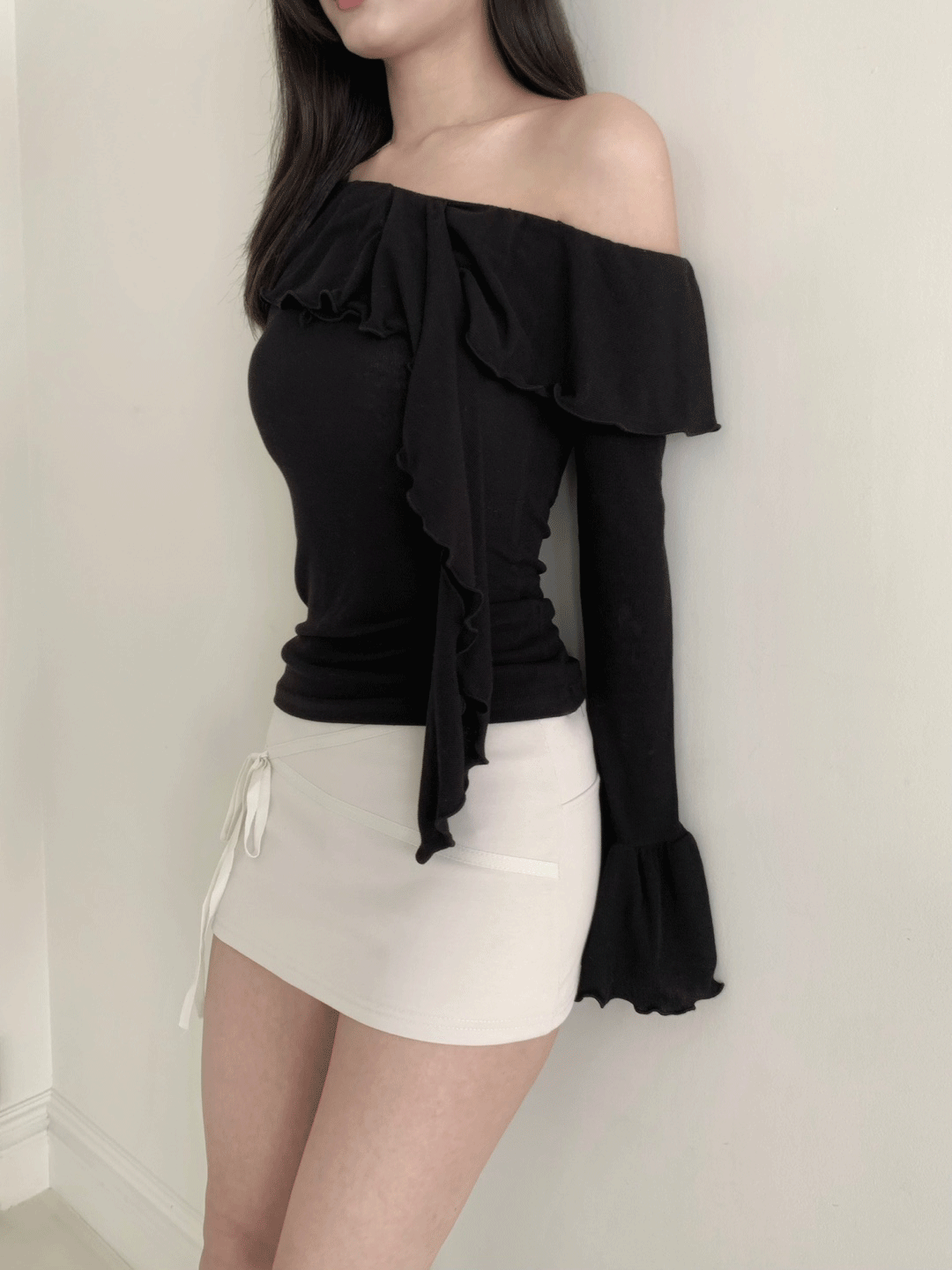 rude off-shoulder tee