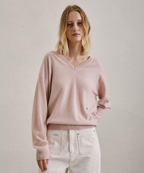 프리미엄 캐시미어 브이넥 니트_4COLORS