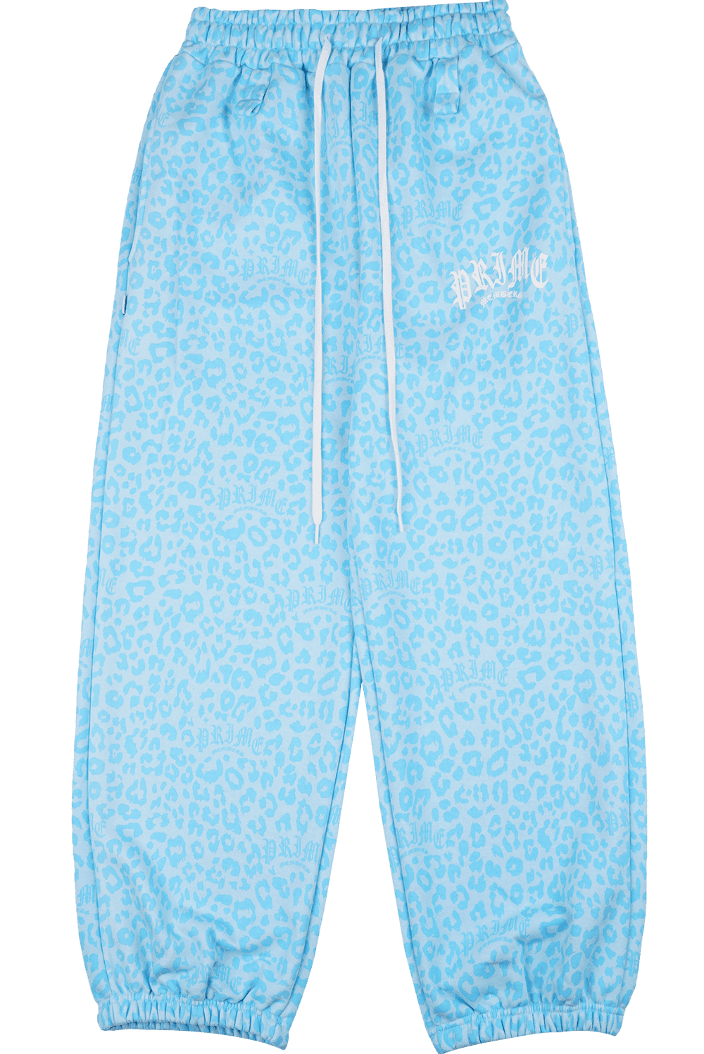 Leopard Wide Joggers Soda