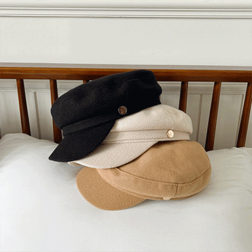 [무배] 리젠 울 마도로스 금장 포인트 가을 데일리 헌팅캡 모자 3color