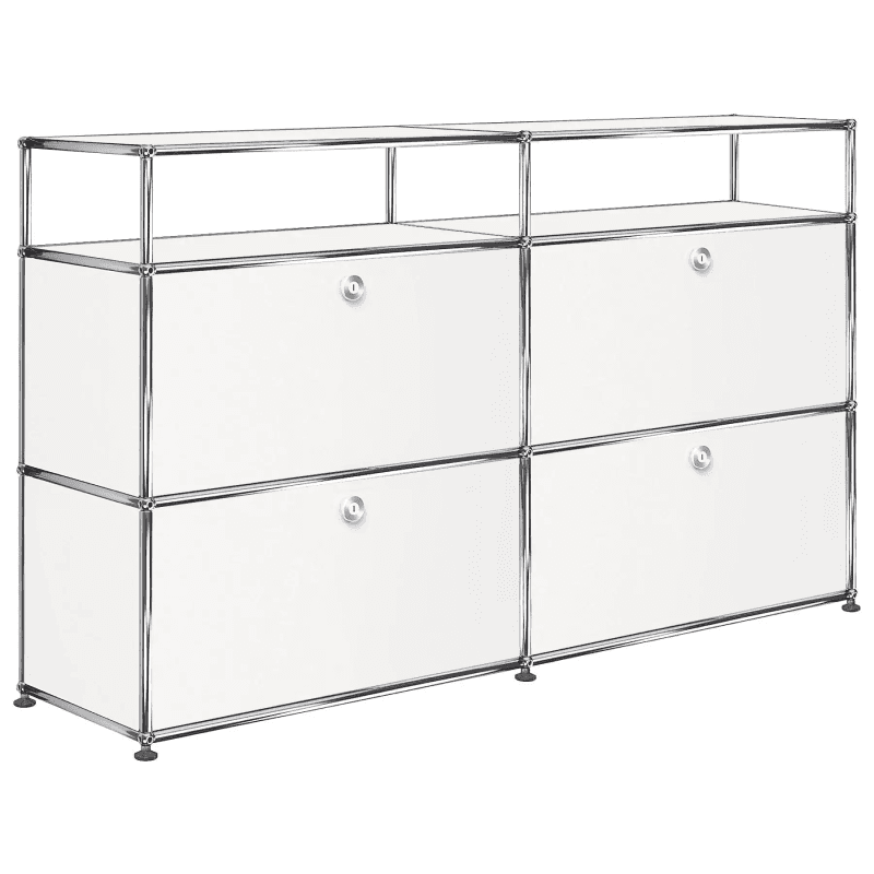 2x3 모듈 하이보드 (하단 4 도어 & 1-1 패널) [W(750+750)XD350XH(350+350+175)]