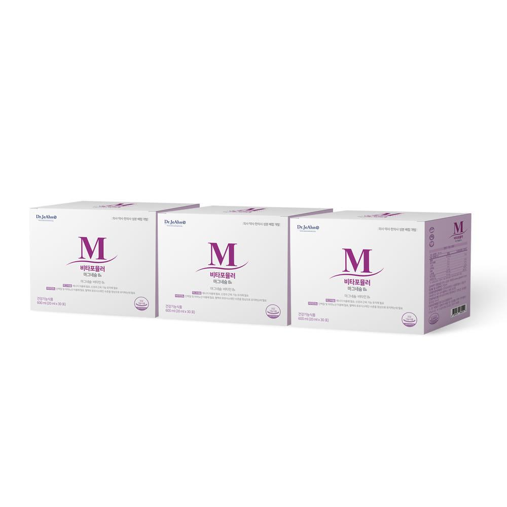 닥터제안 비타포뮬러 액상 글루콘산 마그네슘 비타민B6 3박스 3개월 20ml x90포