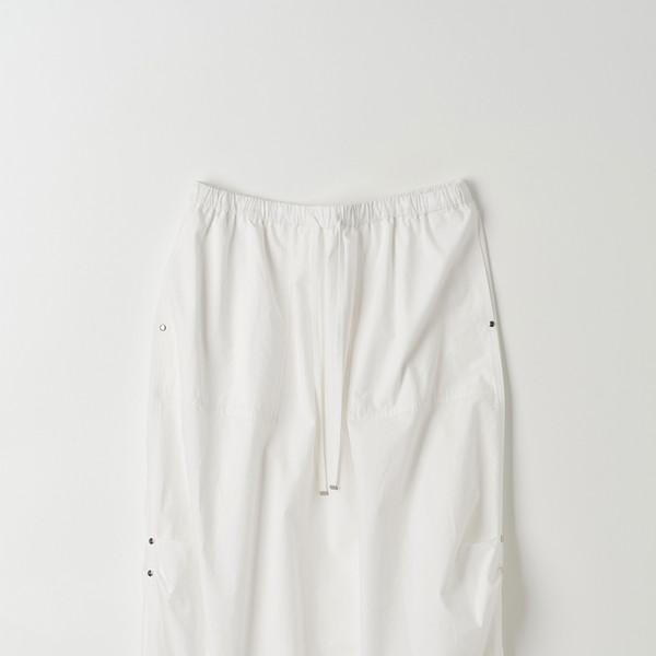 Finca Bubble Hem Skirt (White)