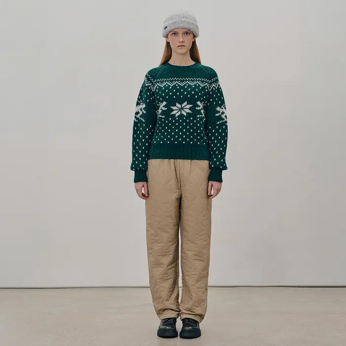 QUILTING PANTS BEIGE