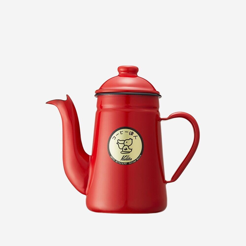 칼리타 펠리칸 법랑포트 1L - 레드