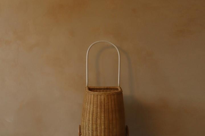 헤일리 Marigold 라탄 바구니 L