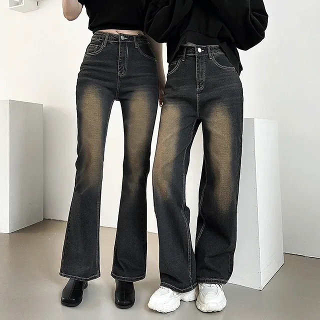 [당출🚀주문폭주] [숏/롱ver./2concept🤎] 빈티지 다크 브라운 워싱 롱 와이드 / 부츠컷 데님팬츠