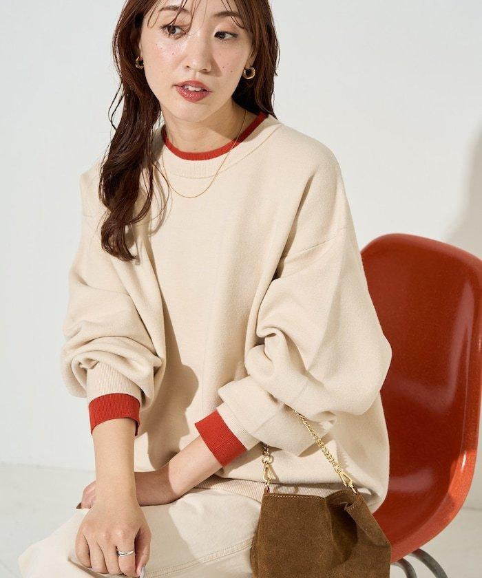 接結 配色 カラー ニット プルオーバー【限定展開】25AW