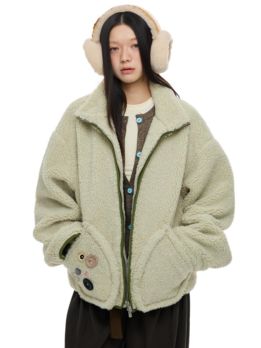 JIKOO Tibetan Honey Point Fleece Jacket (2color)