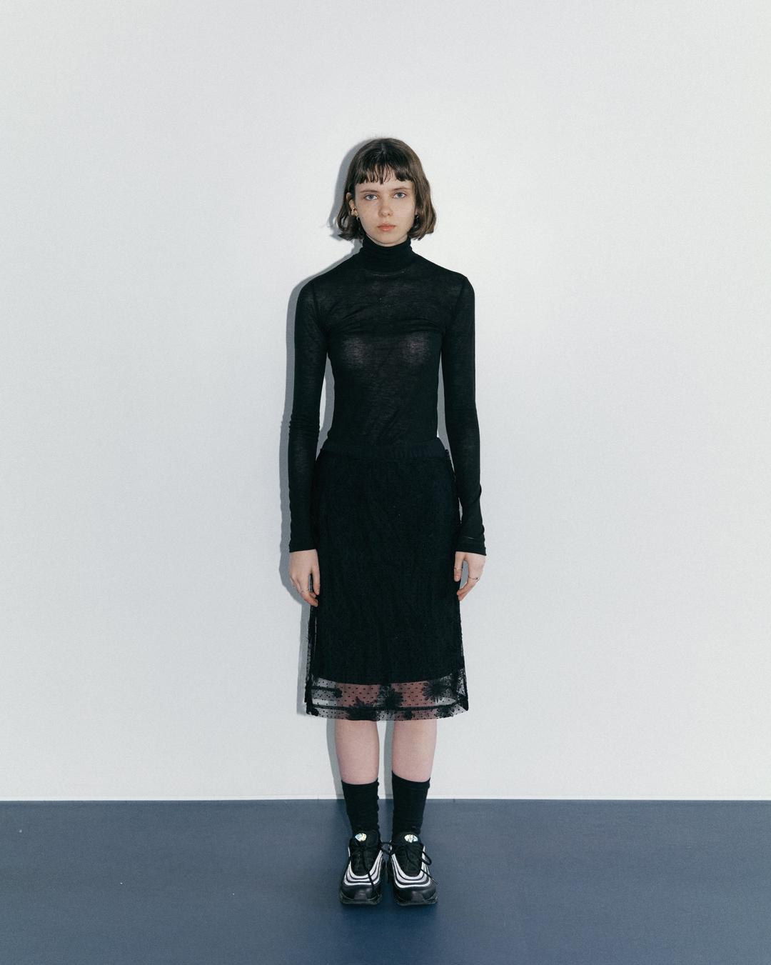 [2/14 순차 발송]CHIFFON LAYERED SKIRT / BLACK