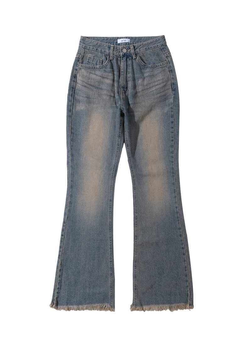 HEM DAMAGED PANTS / LIGHT BLUE