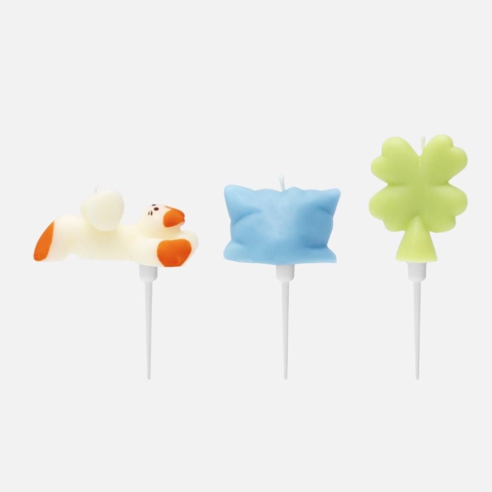 복세편살 (생일초) 캔들 3pcs (생일 카드 포함) Lets Live Comfortably In A Complicated World