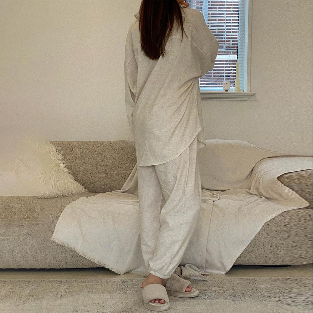 코튼 아방 파자마 순면 잠옷 홈웨어