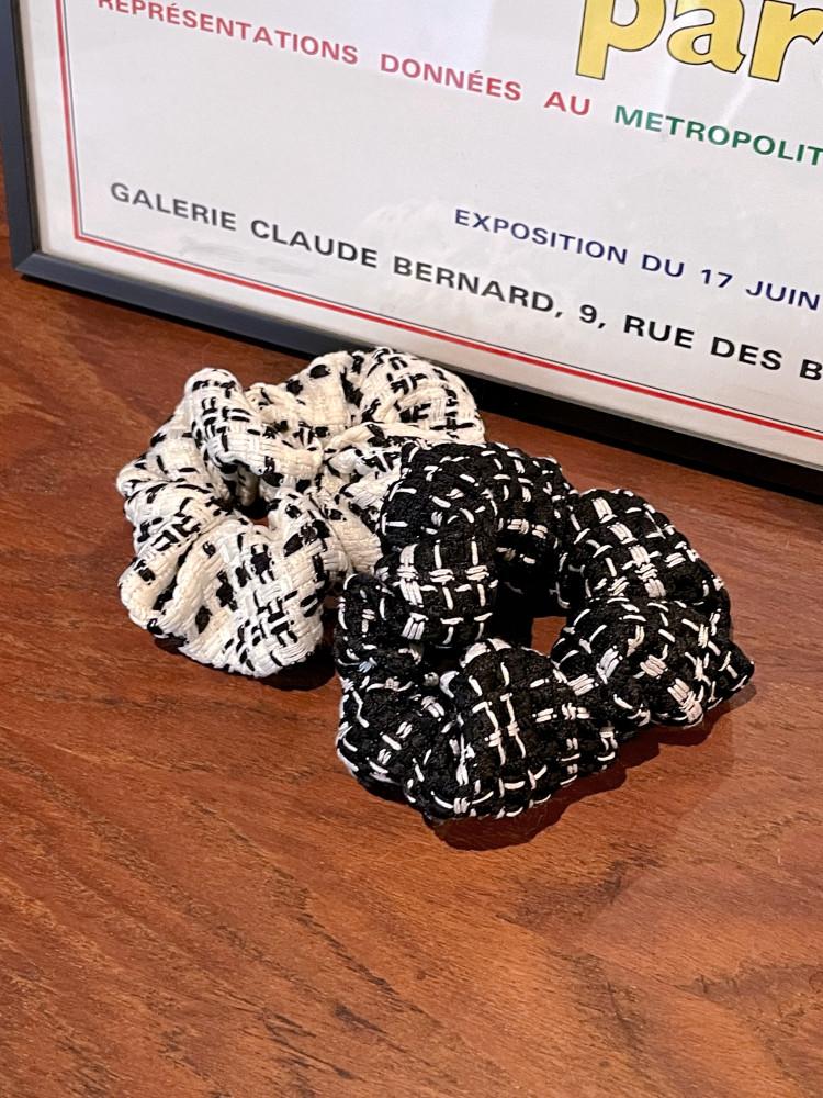 트위드 스크런치 곱창 헤어끈 오김