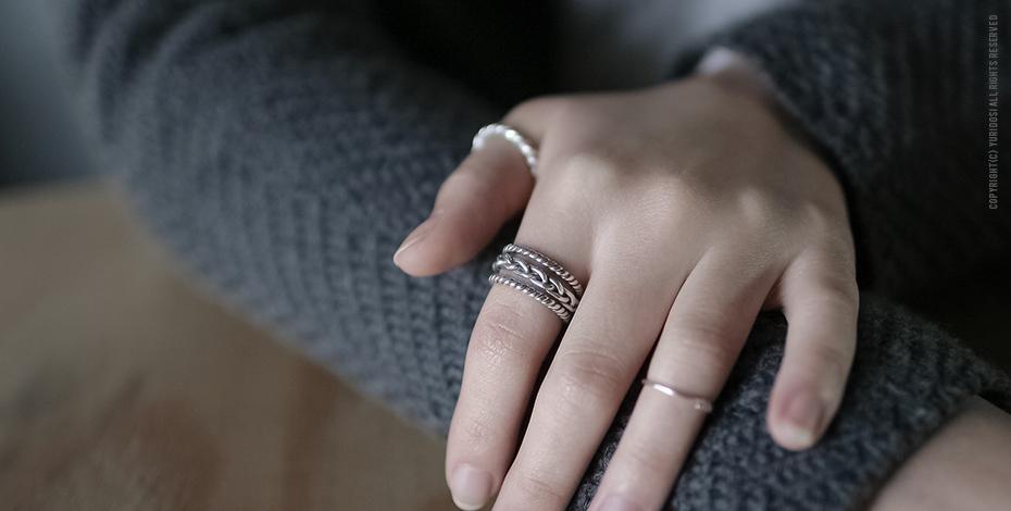 Antique twist silver RG 1