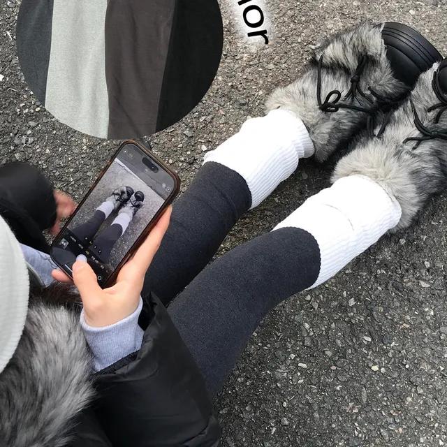 메이코 윈터 레이어드 피치 기모 레깅스 (4color)